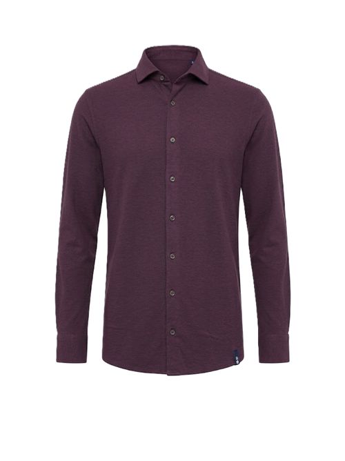 Camicia collo francese melanzana Drumohr | DTL609866 AUBERGINE